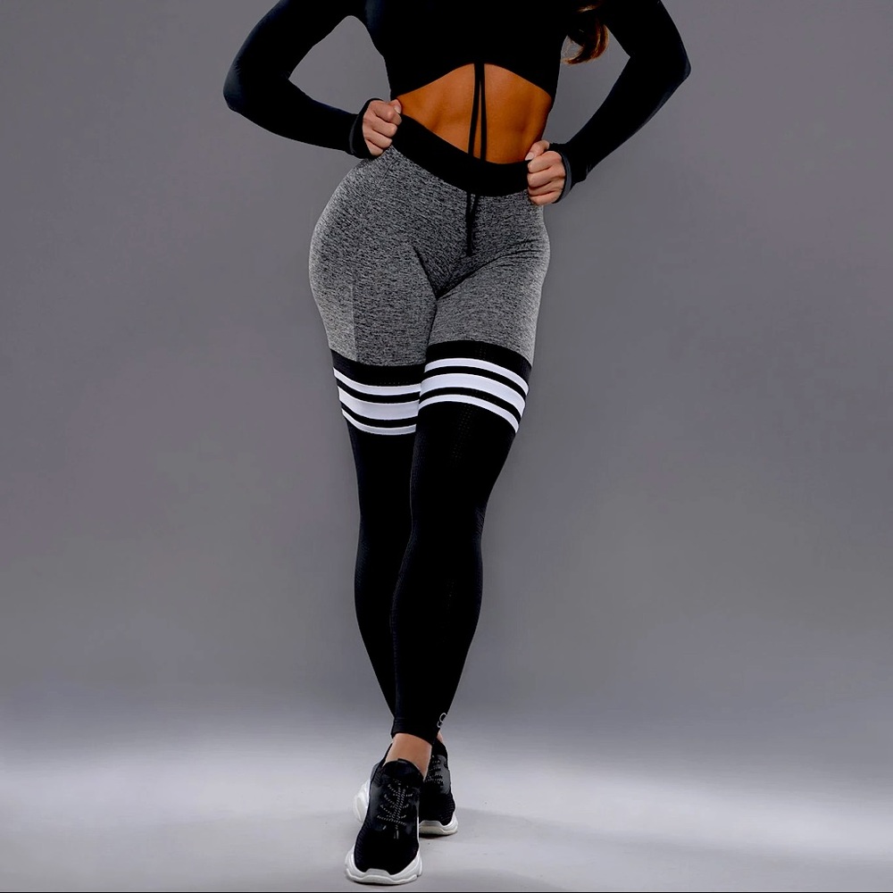 Bombshell Sportswear Thigh High Sock Leggings